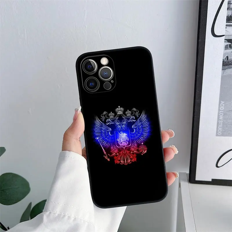 Чехол для телефона с российским флагом СССР iPhone 11 15 Pro Max чехол 14 Plus 13 12 X XS XR 6s 7 8 SE 2020