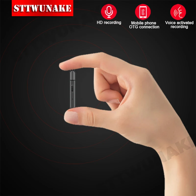 

STTWUNAKE voice recorder mini activated recording dictaphone micro audio sound digital small professional USB flash secret drive