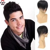 manwei synthetic faux crochet wigs men natural color trimmable dyeing suitable for a variety of head types any season