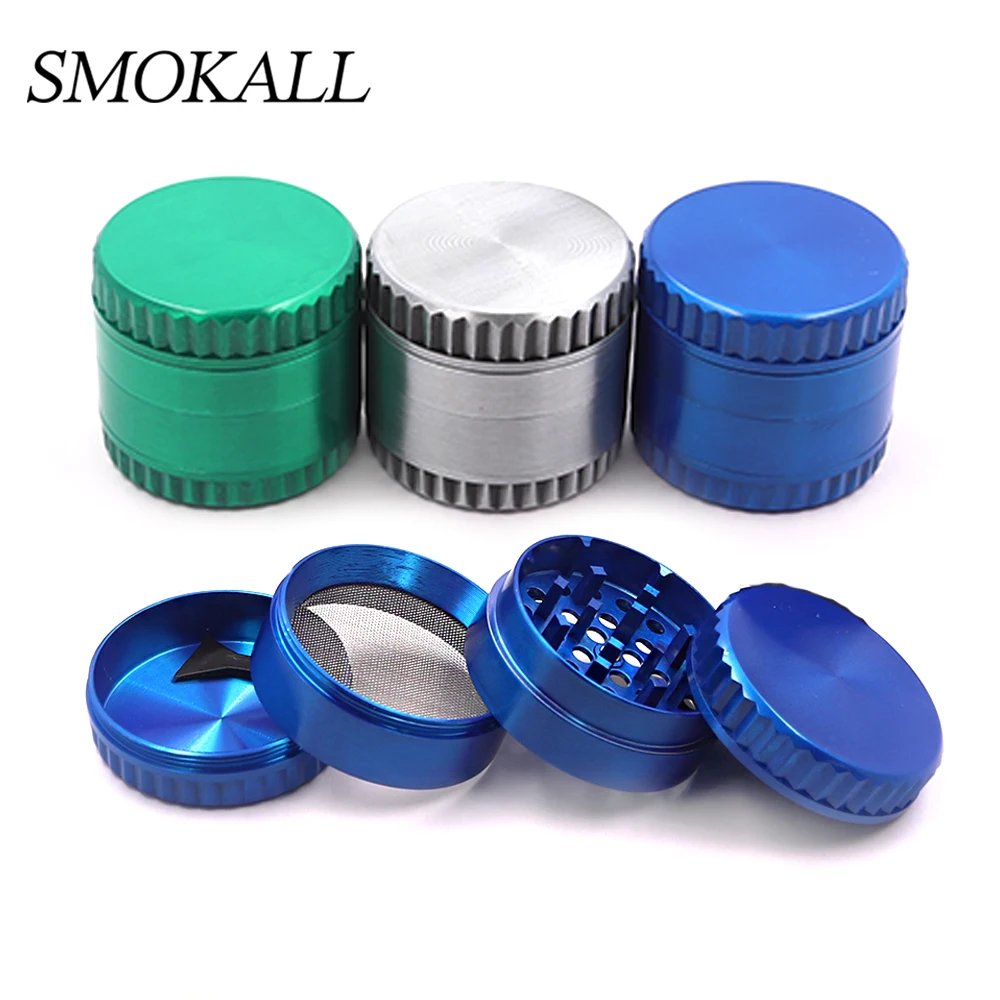 

10Pcs Smoking Grinder 4-layer Metal Crusher Smoke Pipe Herbal Herb Tobacco Grinders Cigarette Accessories Pipas Fumar Hierba