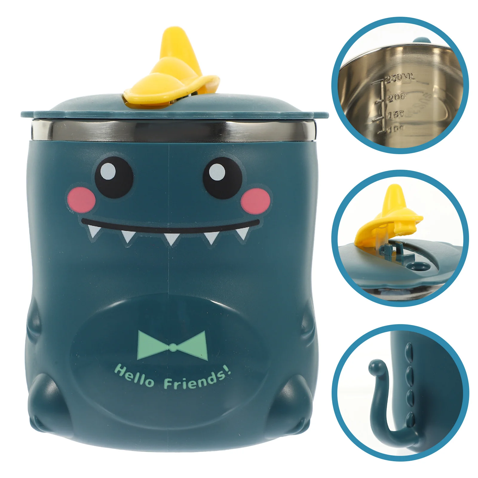 

Mug Stainless Steel Tea Cup with Lid for Kids Boys Girls Men