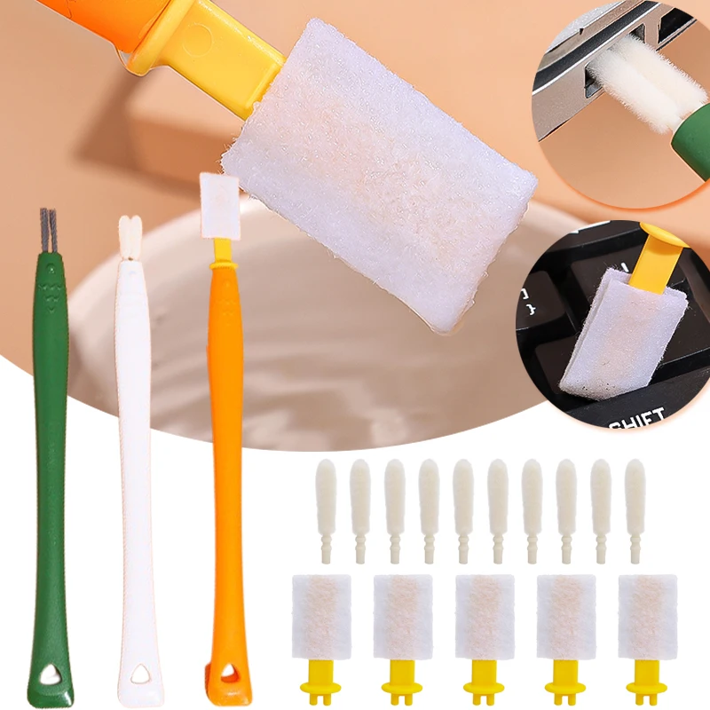 

32PCS/Lot Multifunctional Dust Cleaning Brush Disposable Removable Replacement Bristle For Keyboard Phones Tablet Cleaner Kit