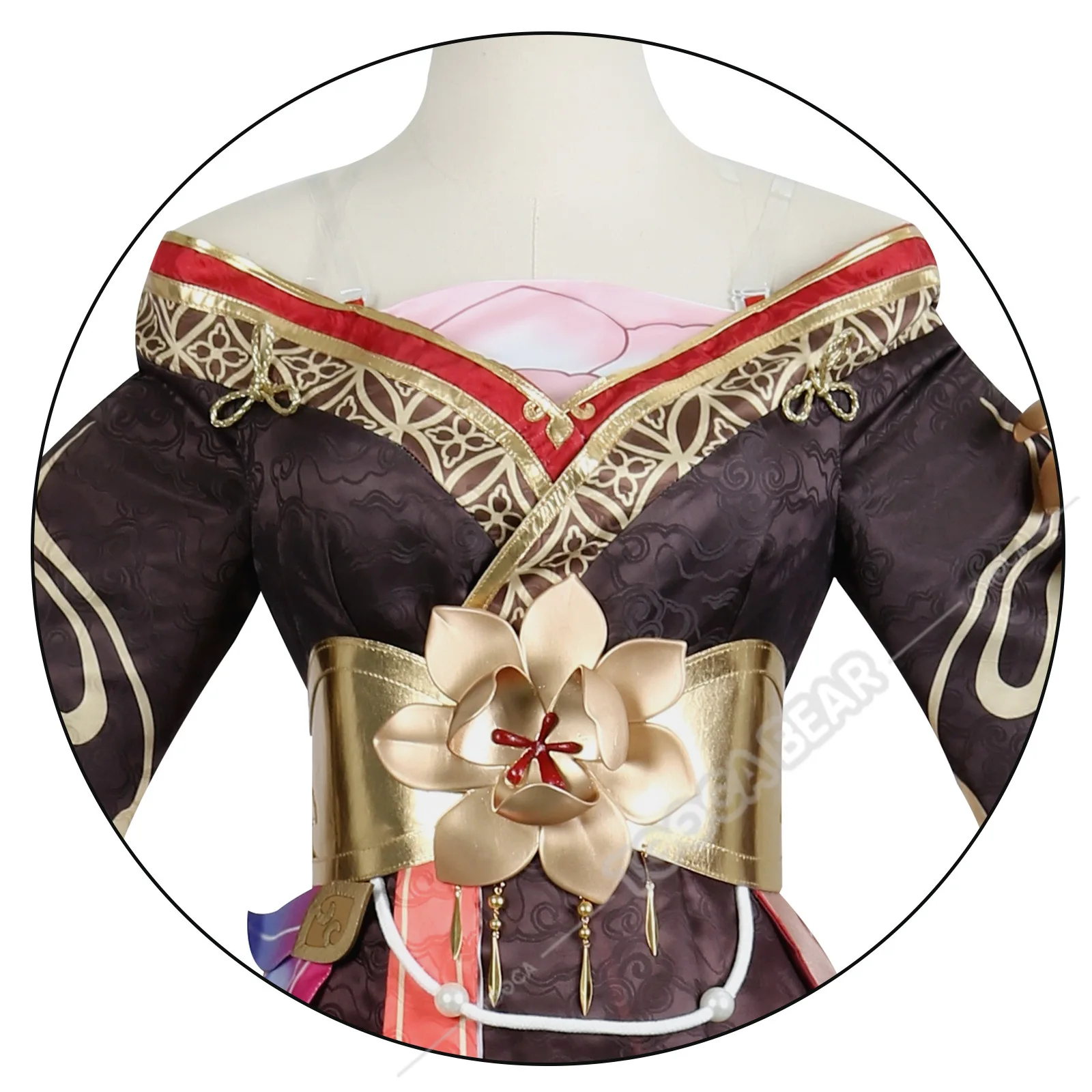 Fugue Косплей Костюм Игра Honkai Star Rail Парик Платье Tingyun Головные Уборы Заколки Хвост