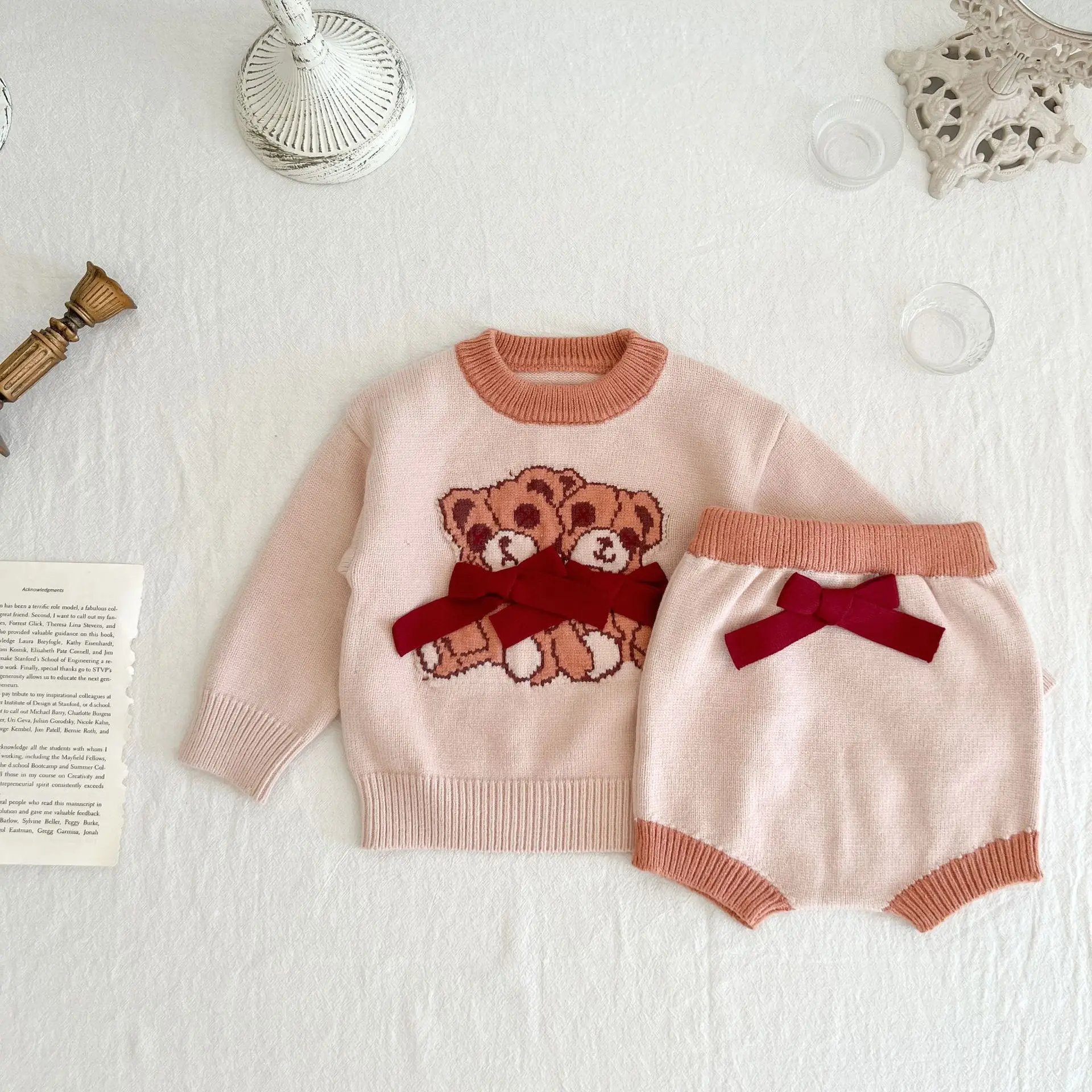 

Трикотажный свитер с длинным рукавом для новорожденных, на 0-24 месяца