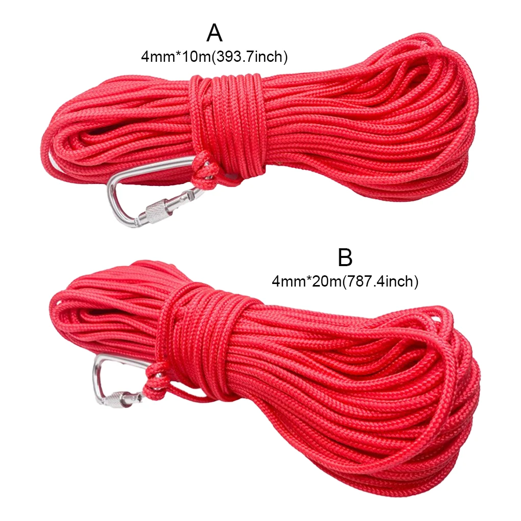 

Fishing Braided Line Rope Portable Safety Lock Clothesline Jigging