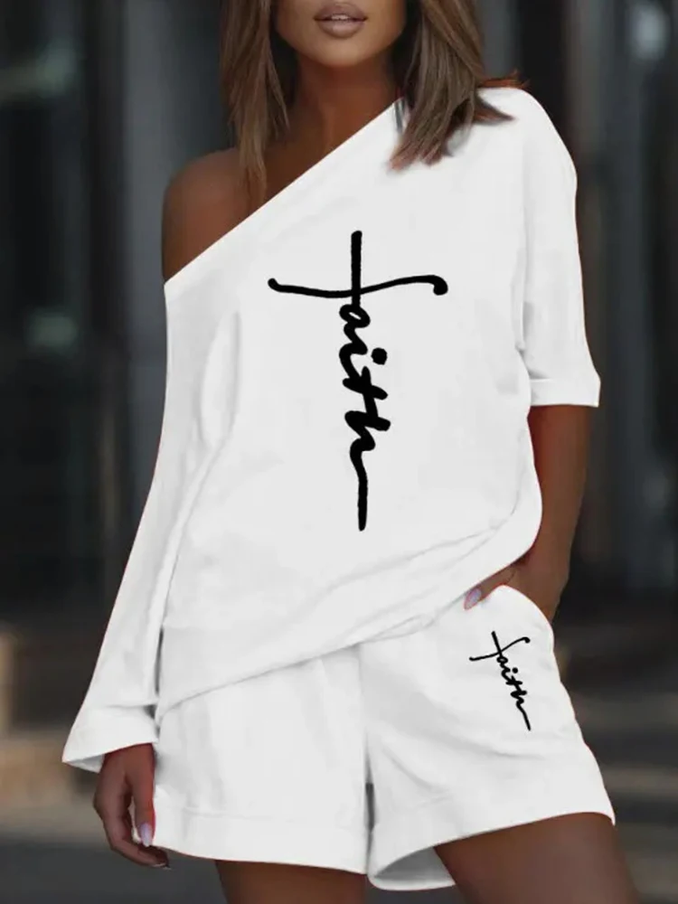 Женские длинные шорты со скошенным верхом и принтом женская одежда для отдыха