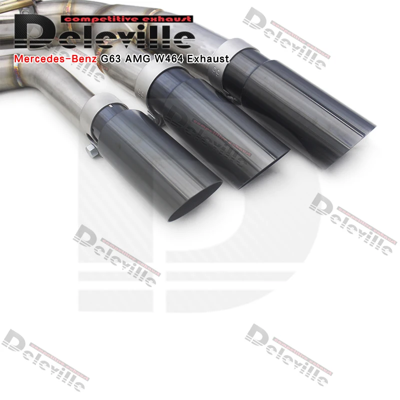 Фото Выхлопная система OEM Valve Muffler из нержавеющей стали для Mercedes-Benz G63 W464 4.0T 2019-2023, модифицированная, с улучшенным звуком (Catback) №3