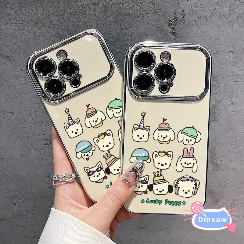 Чехол с милым рисунком счастливой собаки для iQOO Z9x Z9 Turbo Z8 Z7i Z1 Z1x U3 U3x U1 U1x