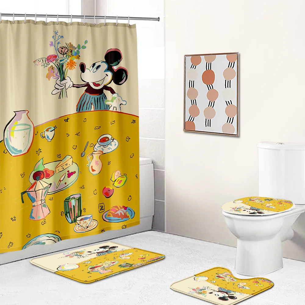 

Водонепроницаемая занавеска для душа с рисунком Микки Мауса