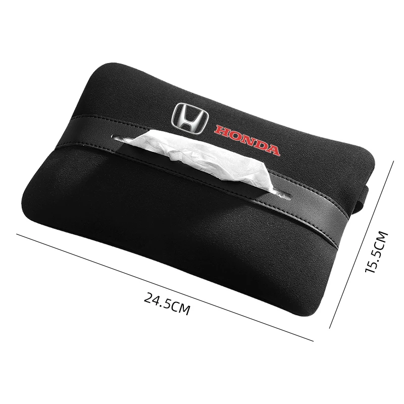 

Автомобильная замшевая коробка для салфеток, подвесное хранилище для Mugen Power Honda Civic Accord CRV Hrv, джазовые аксессуары