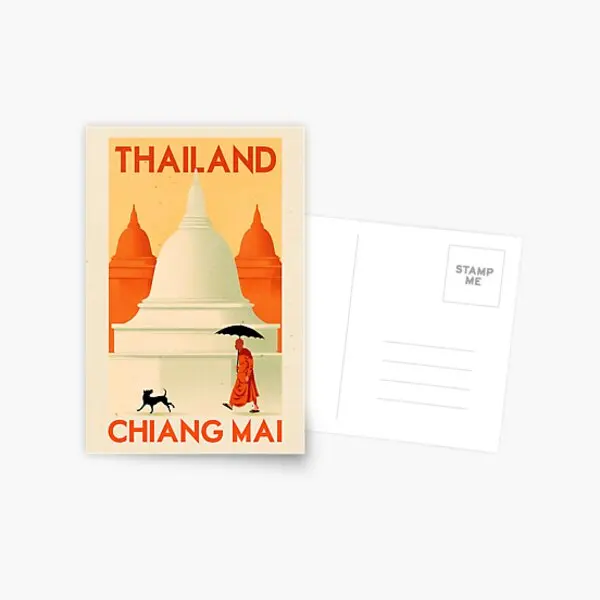 

Постер для путешествий Чиангмай, тайская открытка, подарок в эстетическом стиле, простой внутренний декор для фотографирования мальчиков, ...