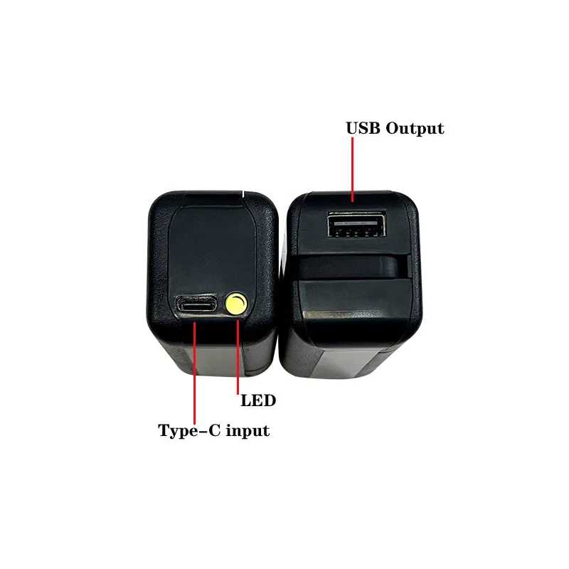 1*18650/18700/20700/21700 Батарея Зарядное устройство Тип-C Порты USB Мощность банк чехол