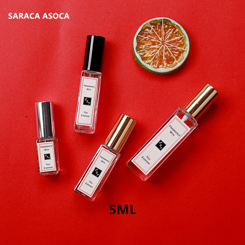 30 шт./лот 5 мл прозрачный квадратный стеклянный флакон для духов многоразовая