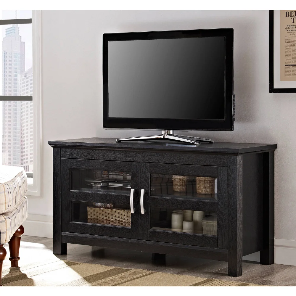 For Tvs Up To 48", Black, 44"w X 16"d X 24"h