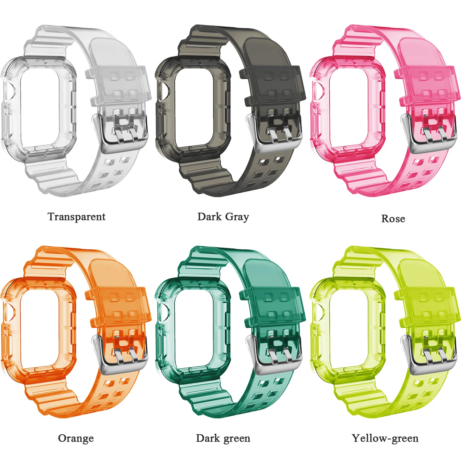 Transparent Glacier Strap for Apple Watch Series 8 45mm Wristband Replacement Accessories for Iwatch 7 6 5 3 44 41 40 42 38mm