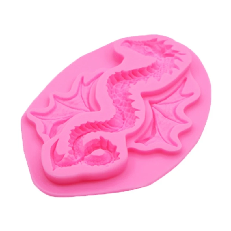 3D рыбья чешуя динозавра силиконовая гибкая пищевая форма глина смола керамика