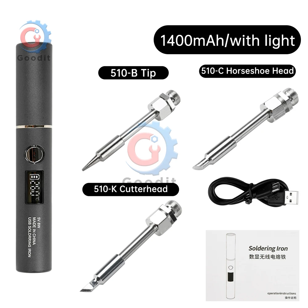

Aideepen Портативный электрический паяльник USB Type-C