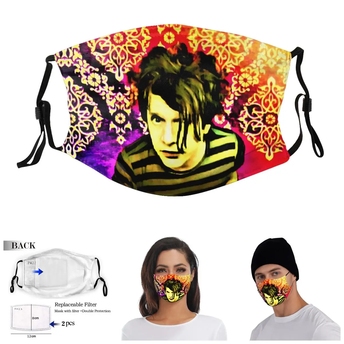 

Indochine band Adult Dust Mask Nerd ｠Guise Activated Carbon Filter Mask