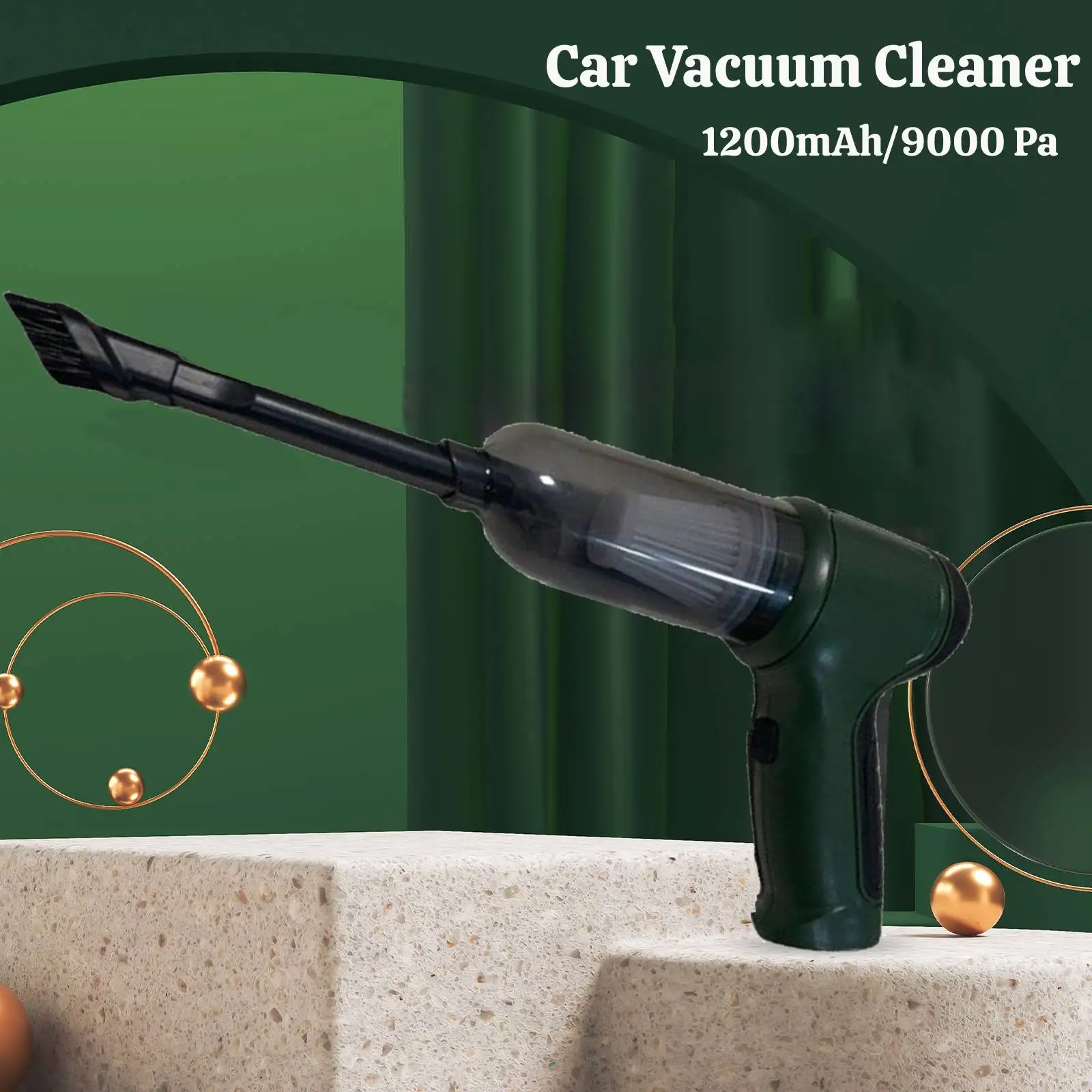 

9000 Pa Wireless Handheld Car Vacuum Cleaner 1200mAh High Power Durable Rechargeable Travel Wet Lightweight for Home Office