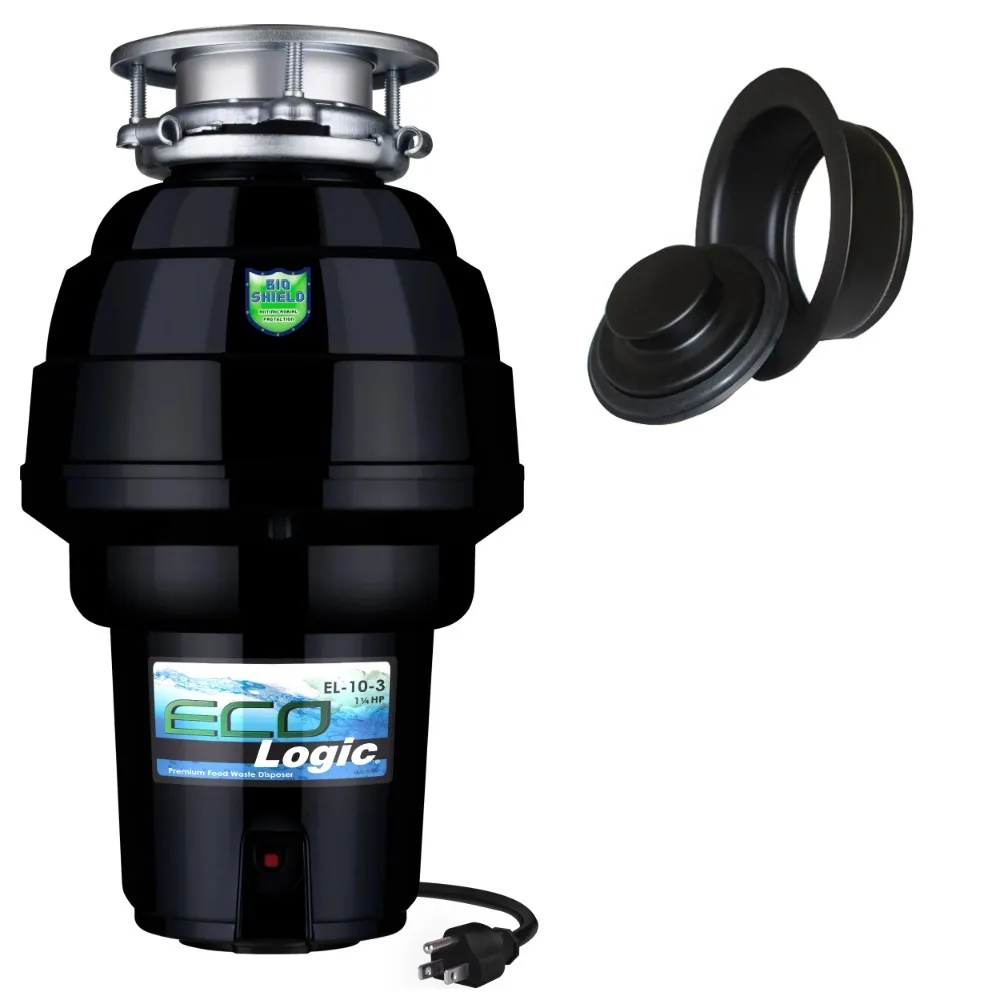 

1 1/4 HP Garbage Disposal WithSink Flange 1 Sink Food Grinder Food Waste Crusher Household Waste Shredder Residue Processor Home