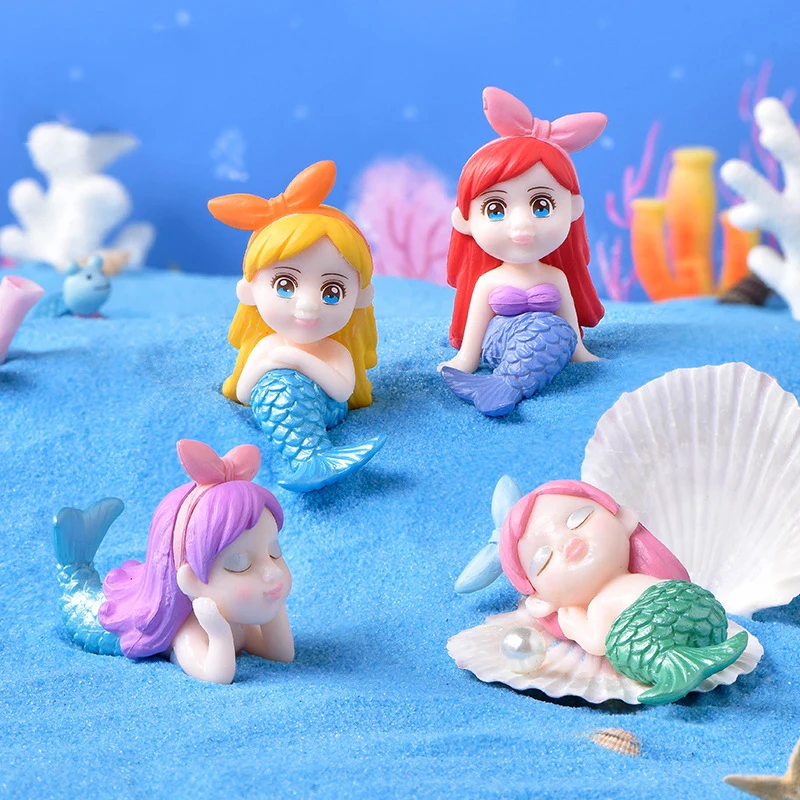 

Милая Русалка с мультяшным тортом, декор русалки для вечеринки под морем, маленькая Русалочка, декор для дня рождения, вечевечерние, тема ру...