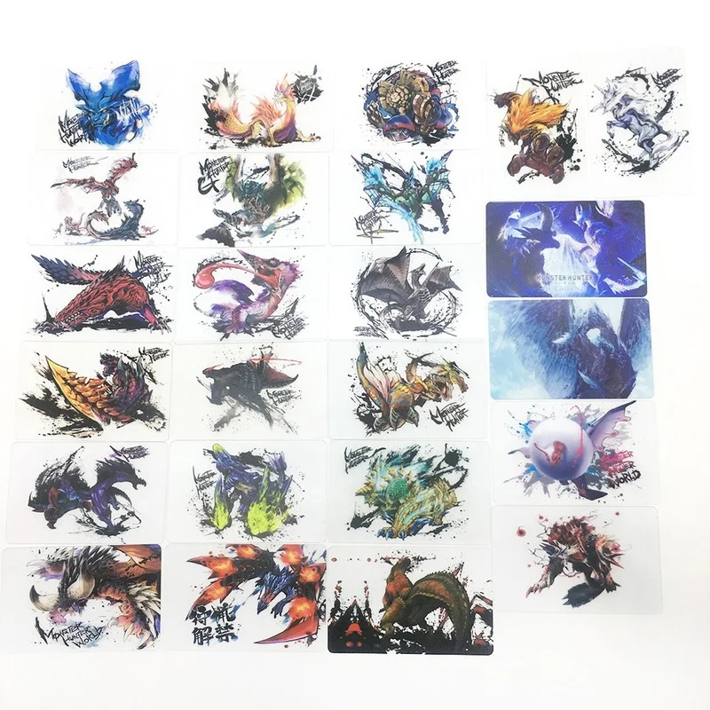 Монстр Хантер коллекция мировых карт игра сияющая коробка ПВХ карты игрушки для