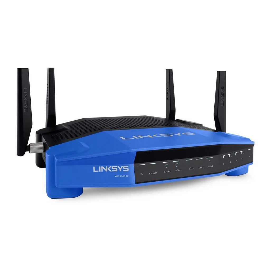 Linksys WRT1900AC Dual-Band+ Wi-Fi Wireless Router with Gigabit & USB 3.0 Ports, Smart Wi-Fi, Ultra-Fast 1.6 GHz CPU