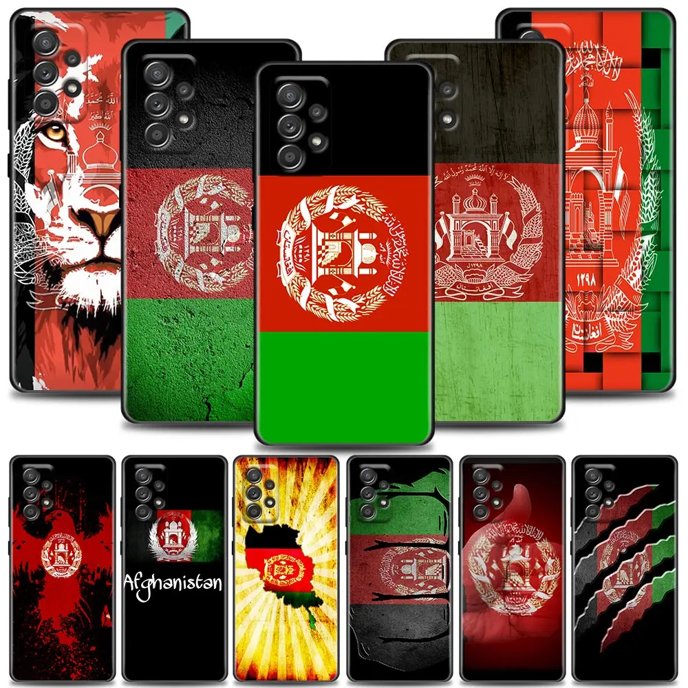 

Funda Case for Samsung A73 A53 A33 A23 A52 A72 A22 A32 A12 A42 A71 A51 A91 A41 A31 A21S 4G 5G Case Coque Flag Of Afghanistan