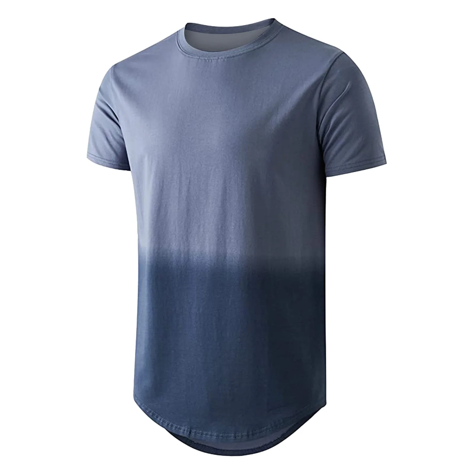 

Mens Fashion Sports Fitness Outdoor Gradual Change 3D Digital Printed T Shirt Short Sleeve Shirt Top Blouse Long Sleeve T Shirts