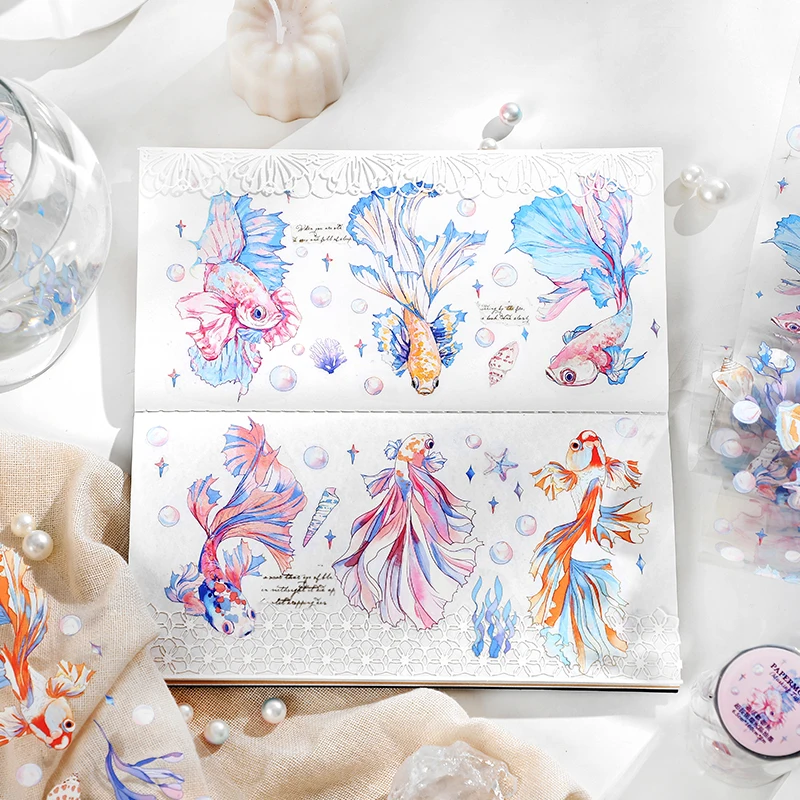 Dimi 3 м INS серия кристальных чернил Маскировочная лента луна цветок питомец свежая