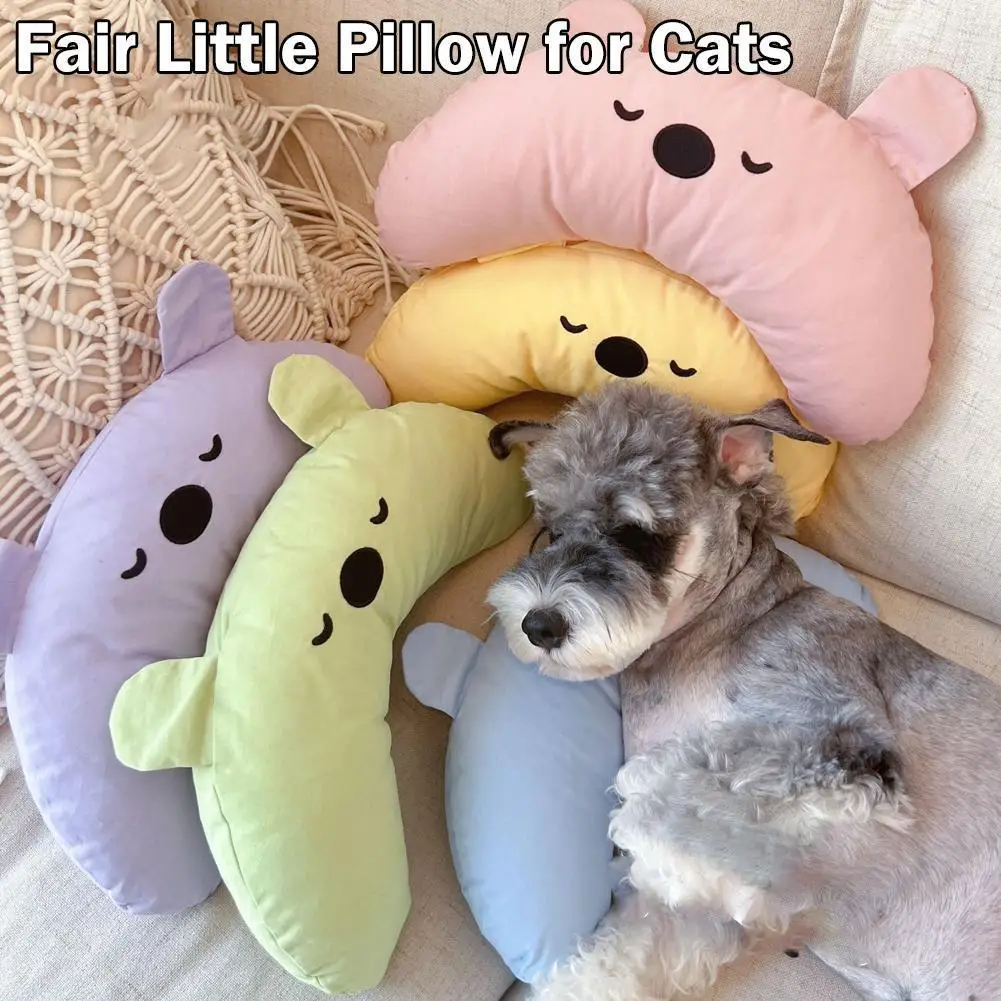 

5 Colors Pet Dog Pillow Cartoon Dog Nest Dog Bed Accessories Removable Pad Vertebra Chin Pad Washable Cervical C A0n3