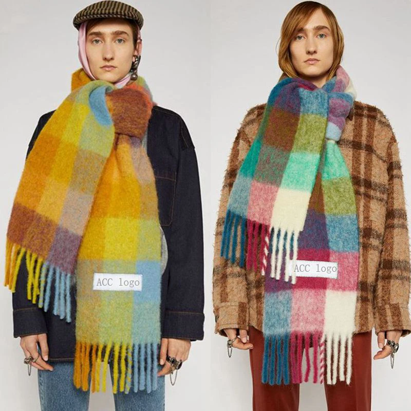 

Роскошный брендовый зимний шарф для женщин, шали, теплые палантины, женское одеяло из пашмины, кашемировые шарфы, повязка на голову, хиджабы,...