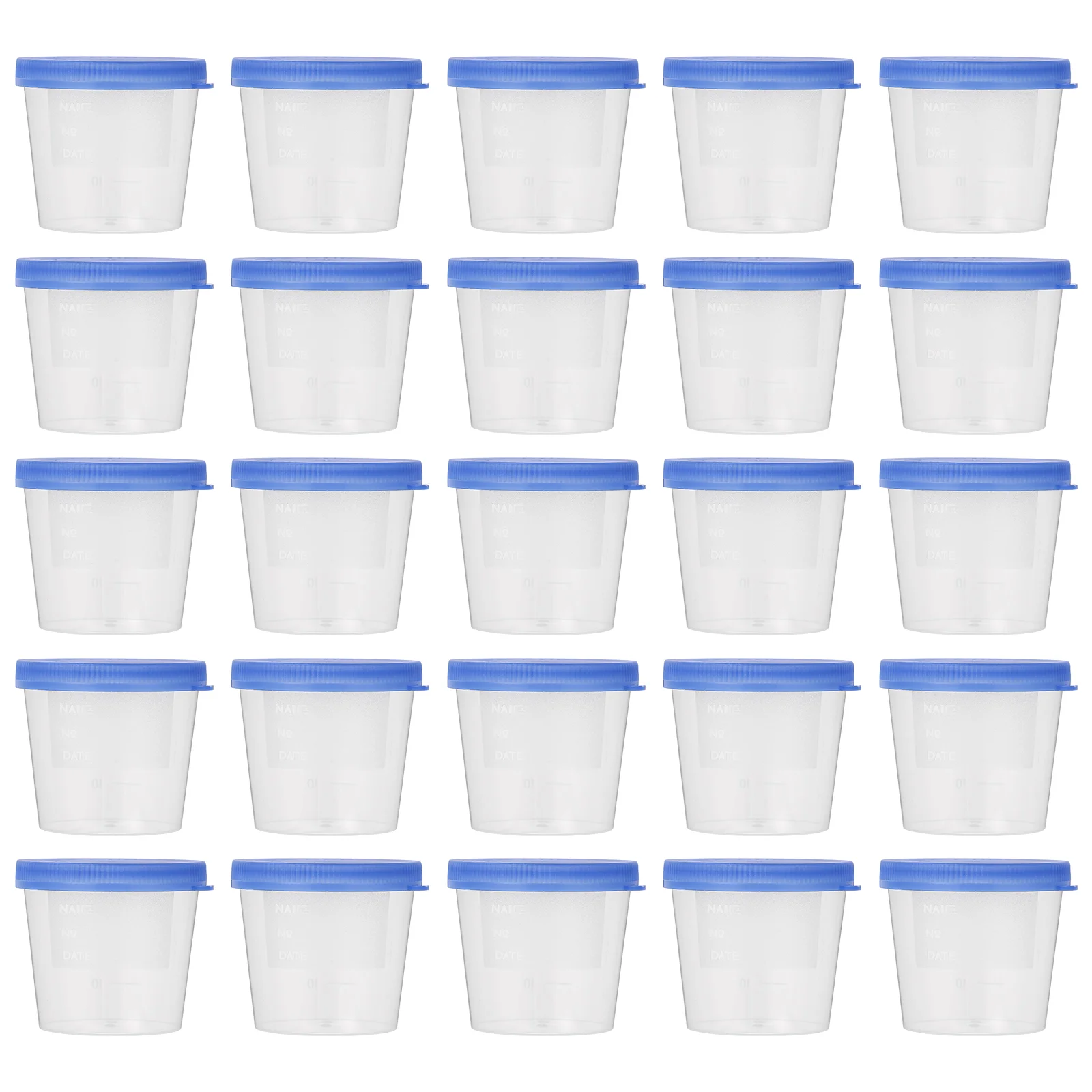 

50pcs Sterile Good Sealing Urine Container Urine Specimen Container Specimen Cups Urine Cups for Urine Testing