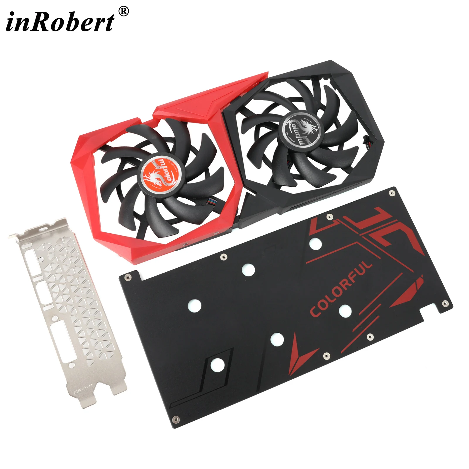 RTX2060 GPU Cooling Fan Shell Full Height Profile Bracket Backplate For Colorful RTX 2060 GTX 1660 Super NB 6G Graphics Card