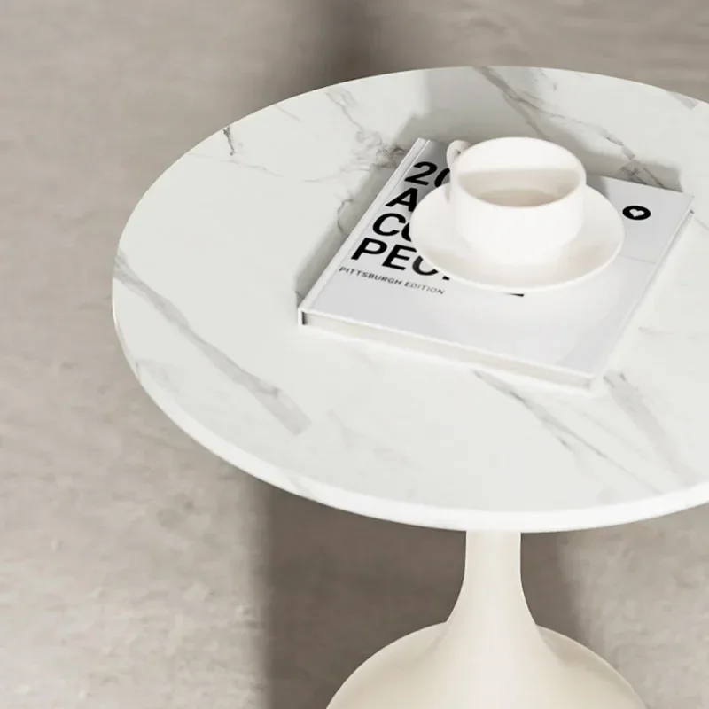 Белый журнальный столик для гостиной современный дизайн домашний