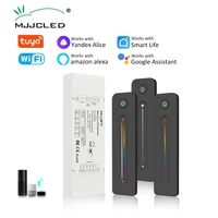 tuya led controller 5 in 1 wifi voice cloud control rgb rgbw rgbcct led strip light single color dimmer rf touch remote controll
