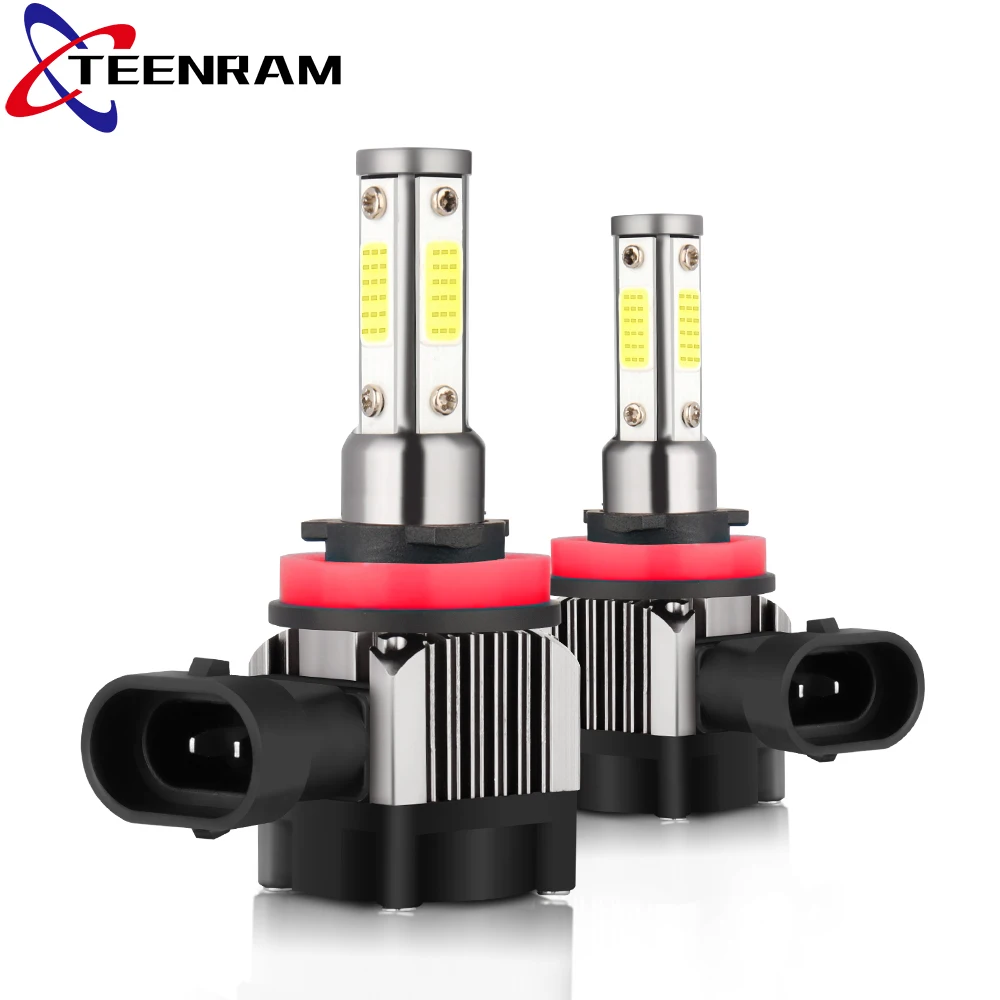 

2Pcs H4 H7 Led HB4 9006 HB3 9005 Fog Lights Bulb 3030SMD 1200LM 6000K White Car Driving Running Lamp Auto Leds Light 12V 24V