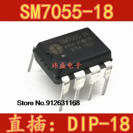 

20PCS/LOT SM7055 SM7055-18 DIP-8