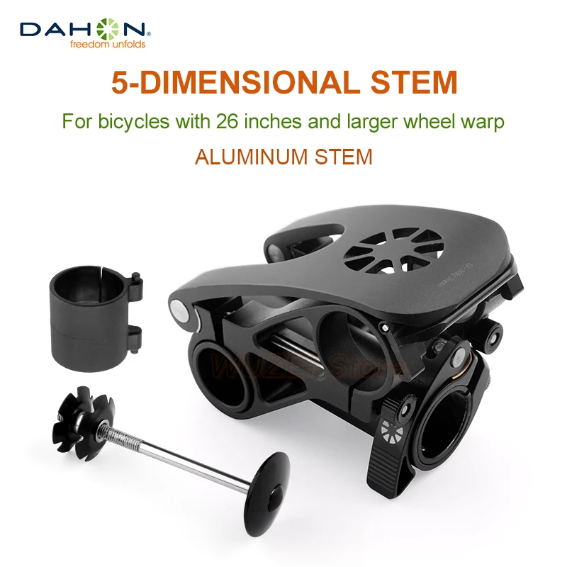 

DAHON MTB Stem Bicycle 28.6/31.8mm with Quick Release Height Adjustable Angle Handlebar Stem Folding Bike Riser