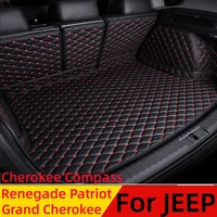 Car Trunk Mat For JEEP Grand Cherokee Renegade Patriot Compass All Weather XPE Rear Cargo Cover Carpet Liner Boot Luggage Pad