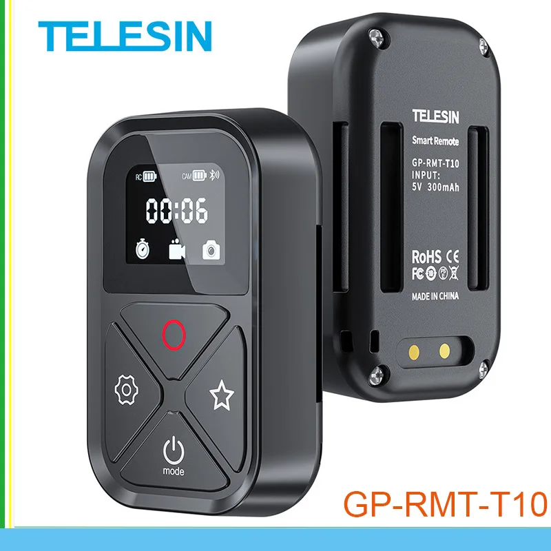 

TELESIN 80M Wireless Bluetooth Remote Control With Shortcut Key Mini Bluetooth Photography Remote Control for GoPro Hero 10 9 8