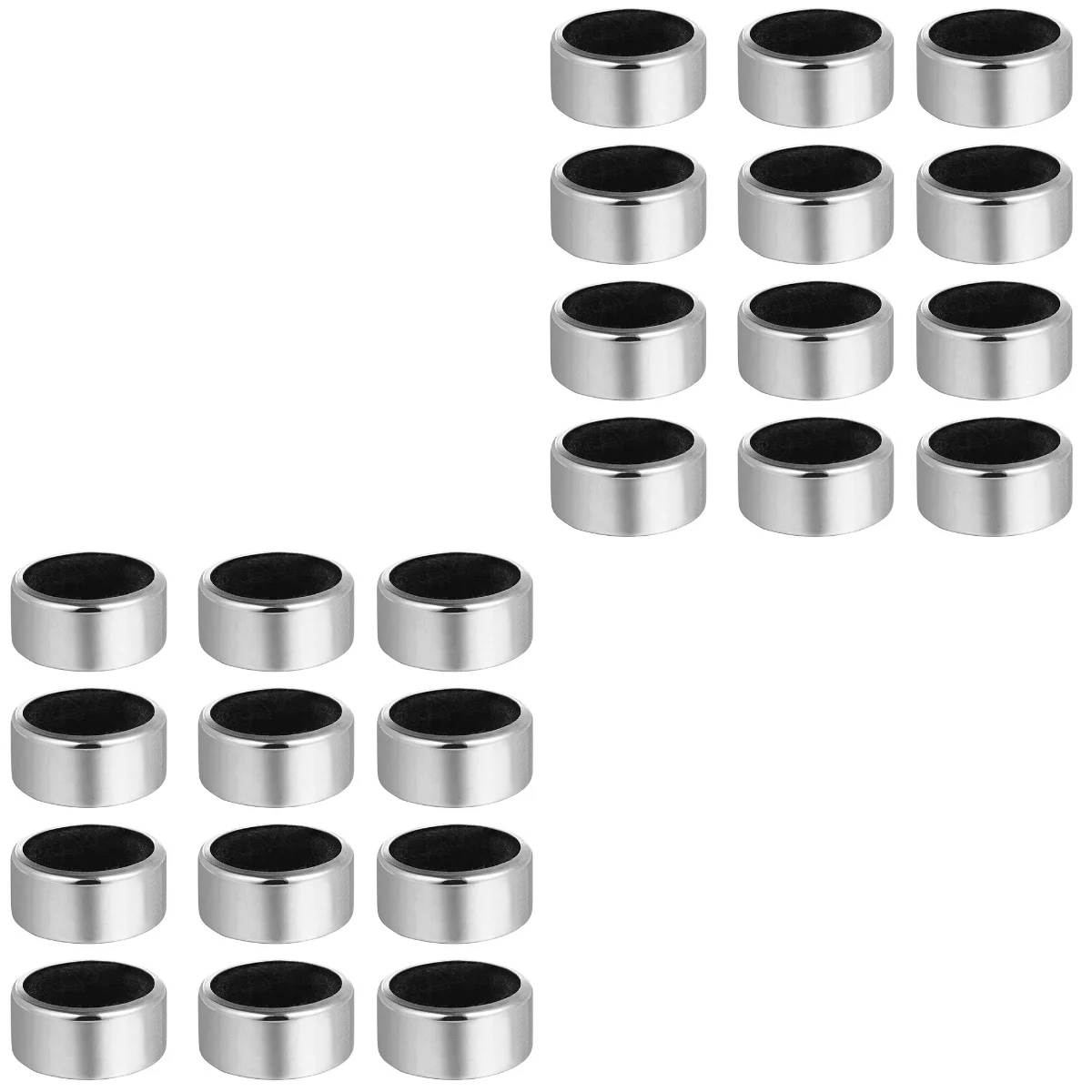 

24 Stainless Steel Red Bottle Drip Rings Drip Proof Bottle Collar Rings