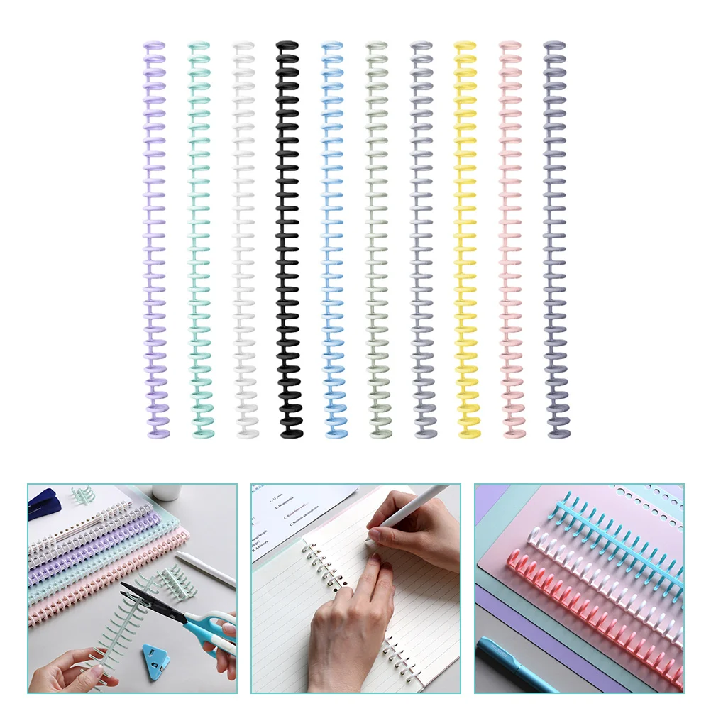 

Snap Ring Notebook Mini Note Pads DIY Notepad Binding Coils Small Loose Leaf Clips Flexible Recipe