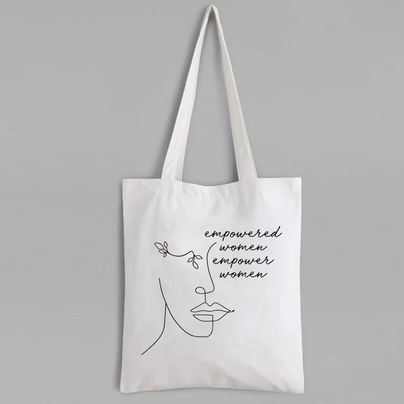 

Empower Women Feminist Tote Bag Gift for Her Girl Power Fashion Tote Bag Feminist Shopping Bag Inspirational Bag M