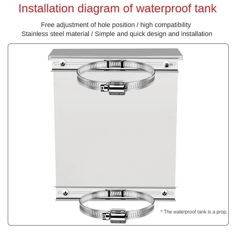 Направляющий рельс из нержавеющей стали для крепления водонепроницаемого