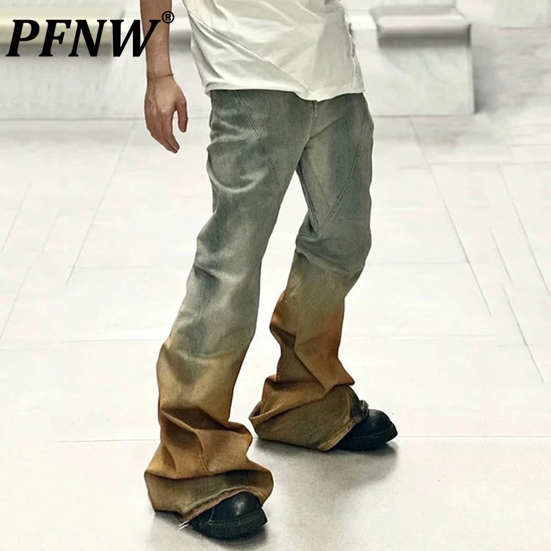 PFNW High Street градиент цвета микро расклешенные джинсы мужские американские