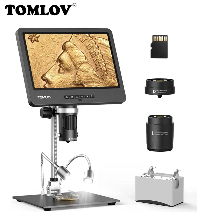 TOMLOV DM602 Цифровой микроскоп 1500X