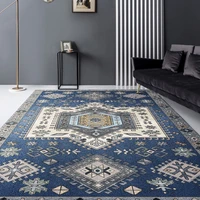 abstract geometric flowers printed area rugs retro ethnic style living room bedroom non slip floor mat kitchen bathroom carpet