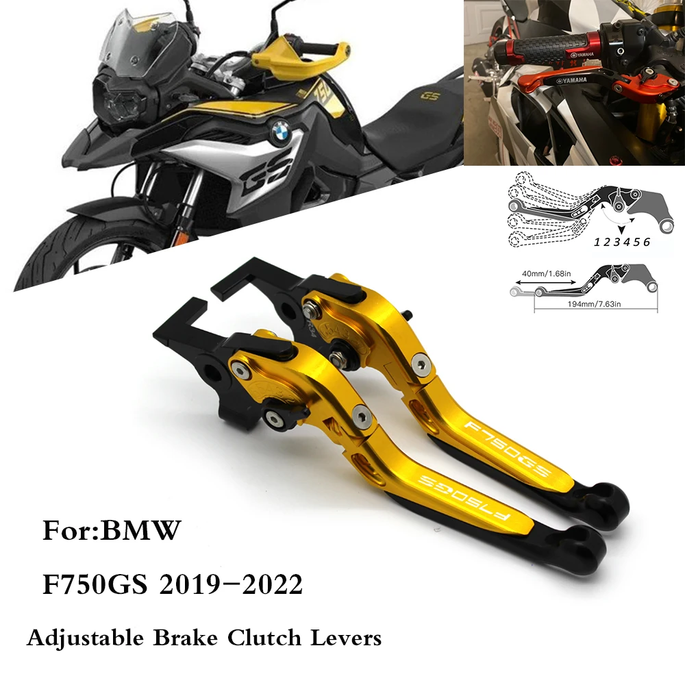 

For BMW F750GS F750 GS 2019-2022 Motorcycle Accessories Handlebar Adjustable Extendable Folding Brake Clutch Levers