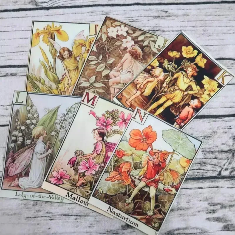 15x21 см Цветочная фея ретро Лоскутная хлопчатобумажная холщовая ткань мультфильм